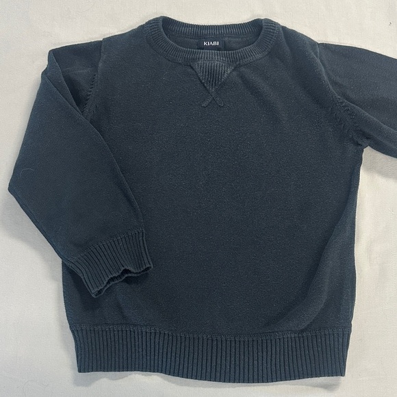 Kiaba - Navy Knit Crewneck Sweater for Kids - Picture 1 of 3